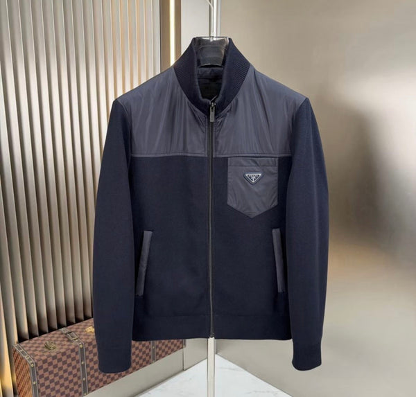 PRADA BLOUSON ZIP – BLEU MARINE