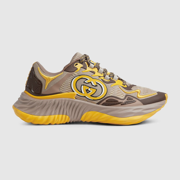 Baskets Gucci Ripple Marron et Jaune