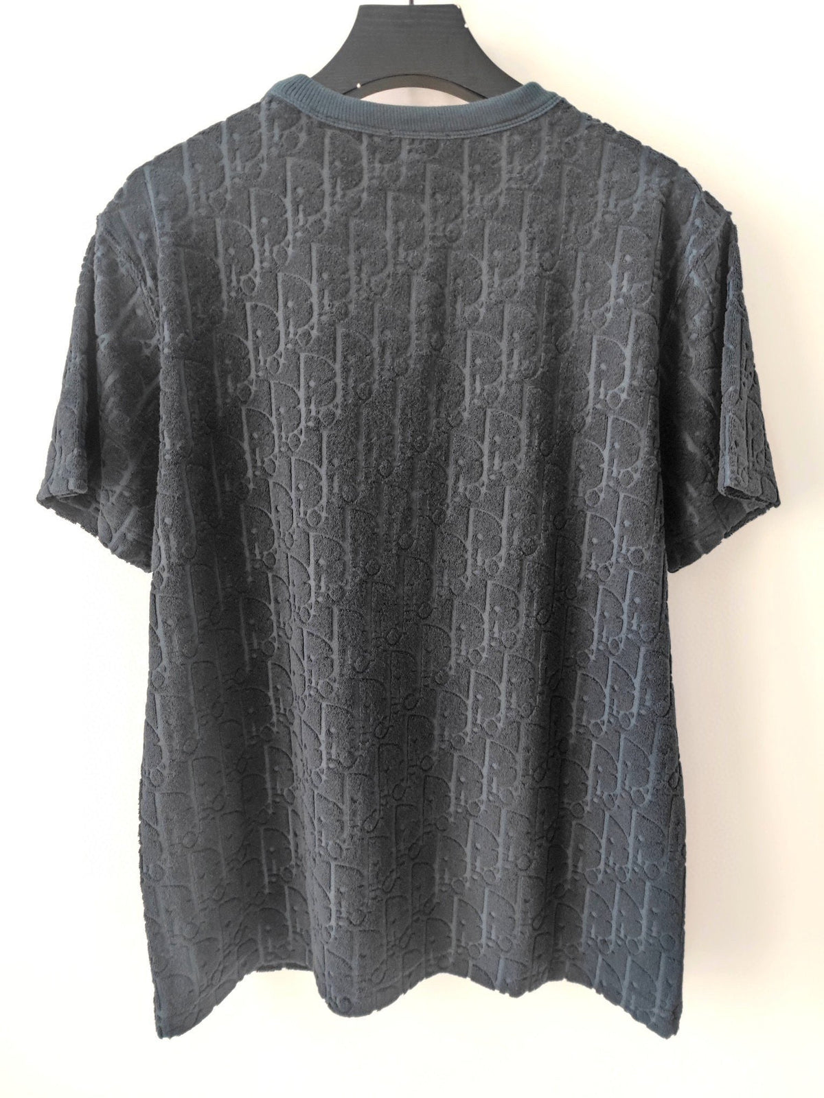 DIOR — T-shirt Dior Oblique, maille texturée, Noir