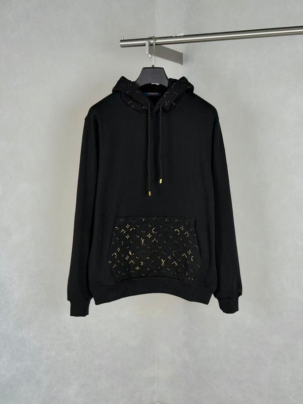 Louis Vuitton Sweatshirt à capuche Monogram — Noir