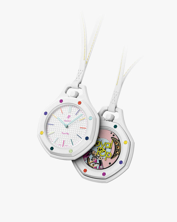 SWATCH × AUDEMARS PIGUET – ROYAL OAK CONCEPT WHITE WATCH AVEC BRACELET BIOCERAMIC