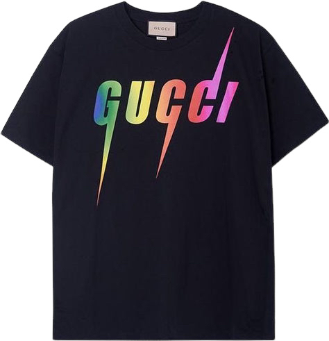 GUCCI — T-shirt Gucci Blade, jersey de coton, Noir
