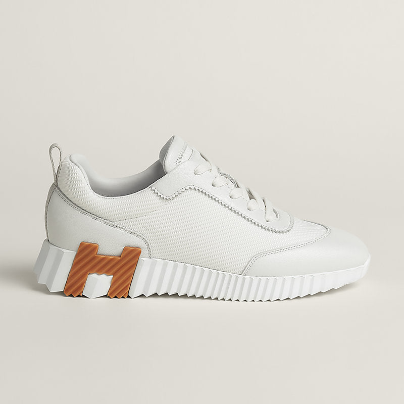 HERMÈS SNEAKER BOUNCING – BLANC ET CARAMEL