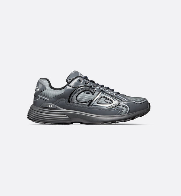 DIOR B30 SNEAKER – DIOR OBLIQUE TECHNICAL MESH GRIS FONCÉ & NOIR