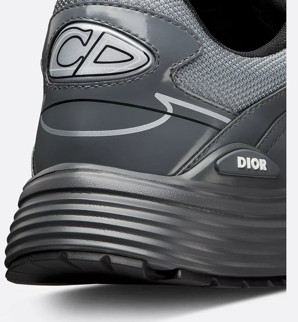 DIOR B30 SNEAKER – DIOR OBLIQUE TECHNICAL MESH GRIS FONCÉ & NOIR