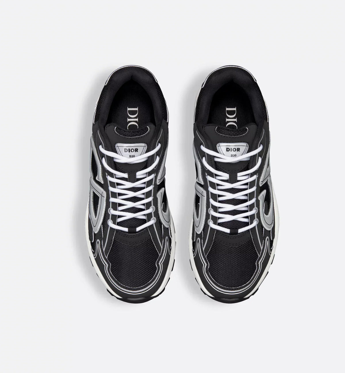 DIOR B30 SNEAKER – DIOR OBLIQUE TECHNICAL MESH NOIR & BLANC