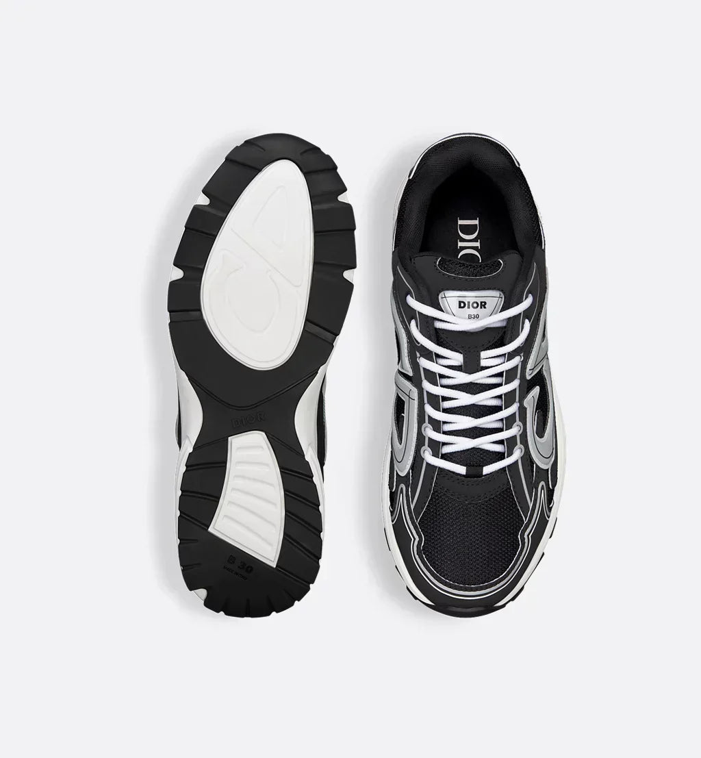 DIOR B30 SNEAKER – DIOR OBLIQUE TECHNICAL MESH NOIR & BLANC