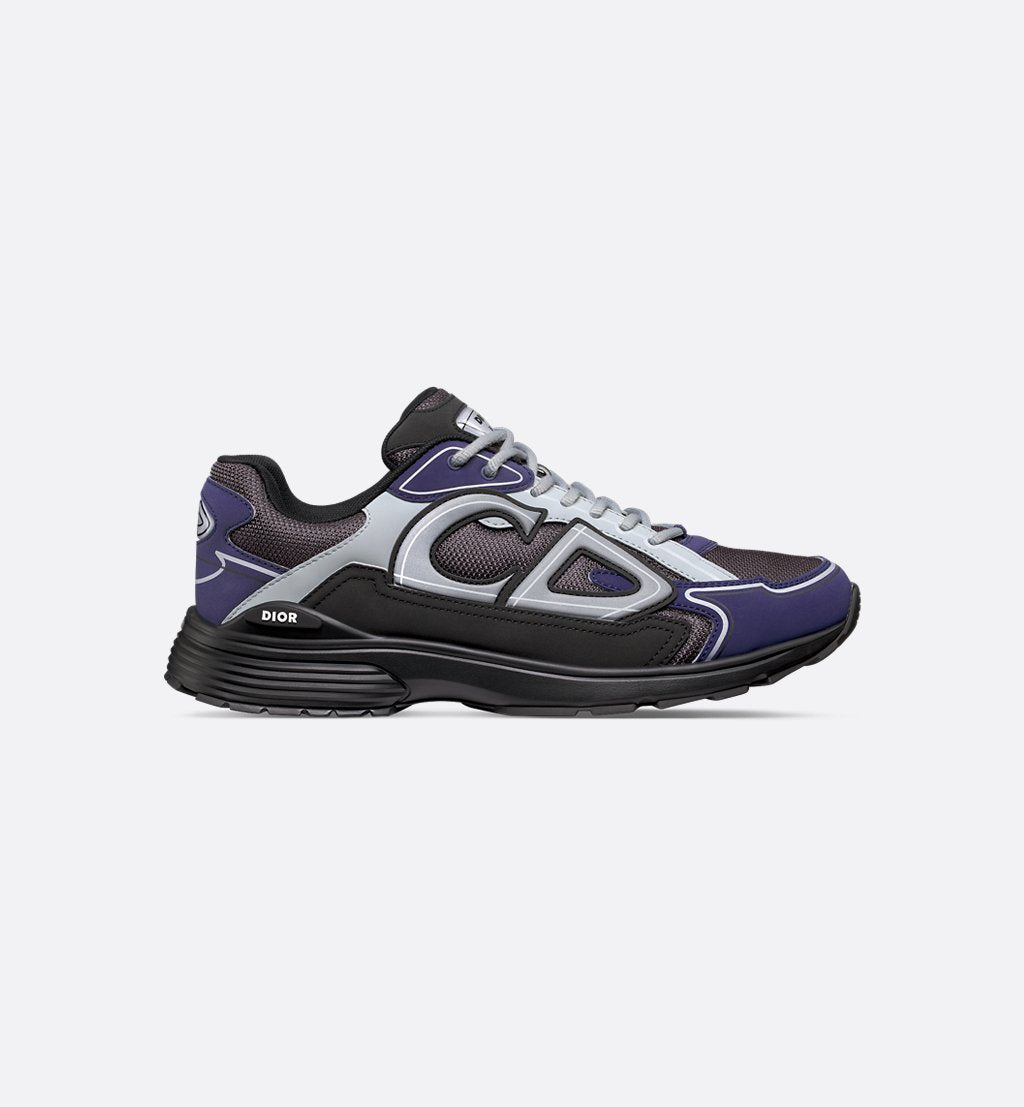DIOR B30 SNEAKER – DIOR OBLIQUE TECHNICAL MESH BLEU MARINE, VIOLET & NOIR
