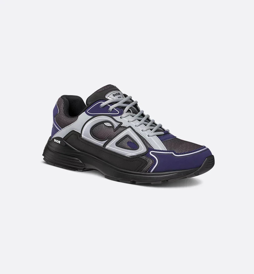 DIOR B30 SNEAKER – DIOR OBLIQUE TECHNICAL MESH BLEU MARINE, VIOLET & NOIR