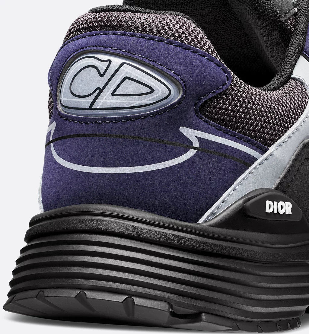 DIOR B30 SNEAKER – DIOR OBLIQUE TECHNICAL MESH BLEU MARINE, VIOLET & NOIR