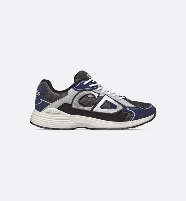 DIOR B30 SNEAKER – DIOR OBLIQUE TECHNICAL MESH BLEU MARINE, NOIR & GRIS