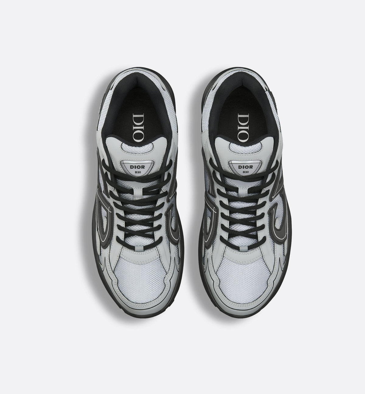 DIOR B30 SNEAKER – DIOR OBLIQUE TECHNICAL MESH GRIS & NOIR