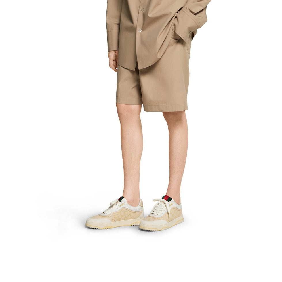 Baskets Gucci Re-Web Beige et Jaune