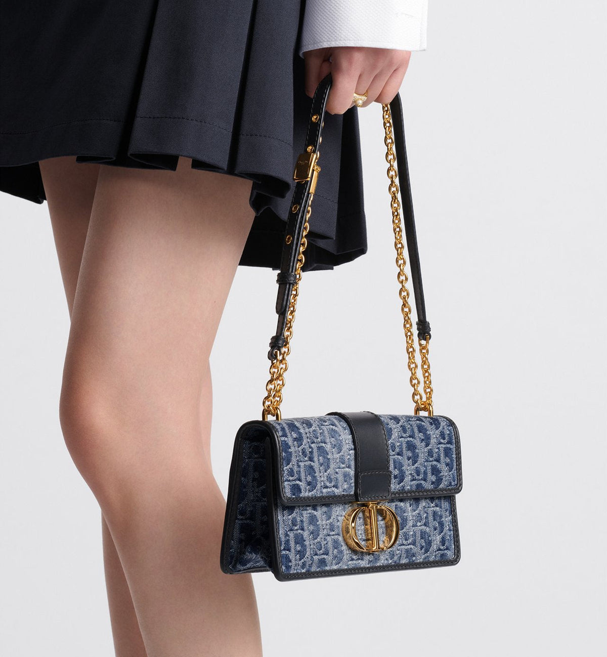 Dior Sac East-West Chaîne 30 Montaigne Denim Oblique