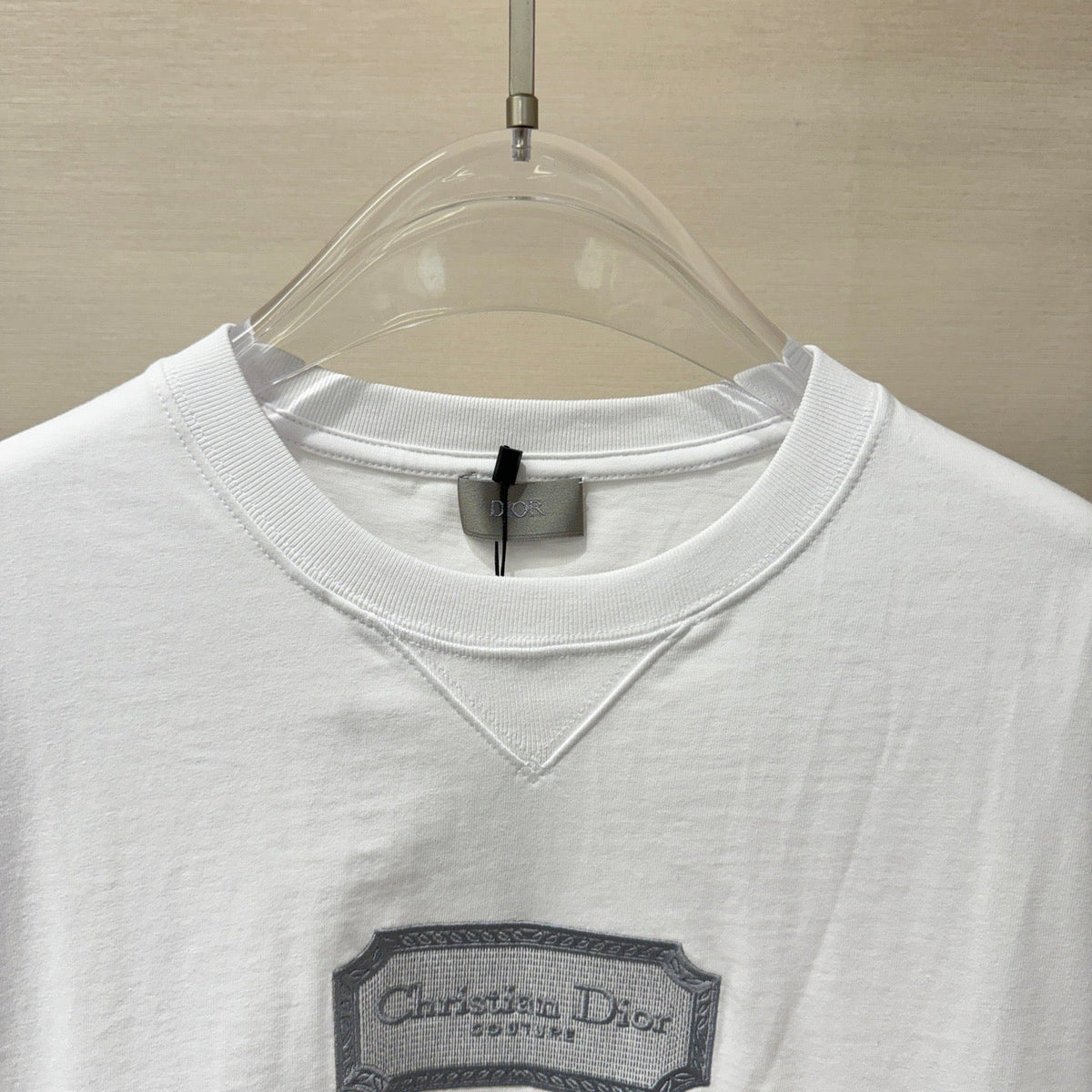 DIOR — T-shirt Christian Dior Couture, jersey de coton, Blanc