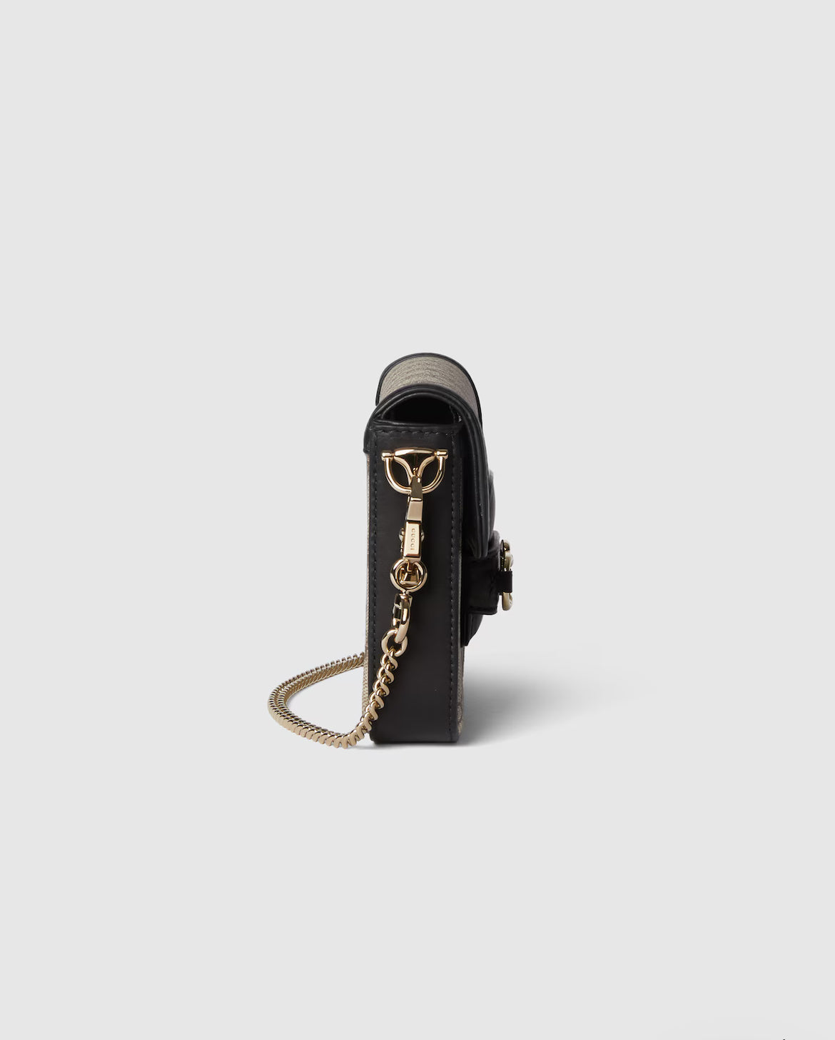 Gucci Sac Épaule Horsebit 1955 Soft Petit Format Beige et Marron