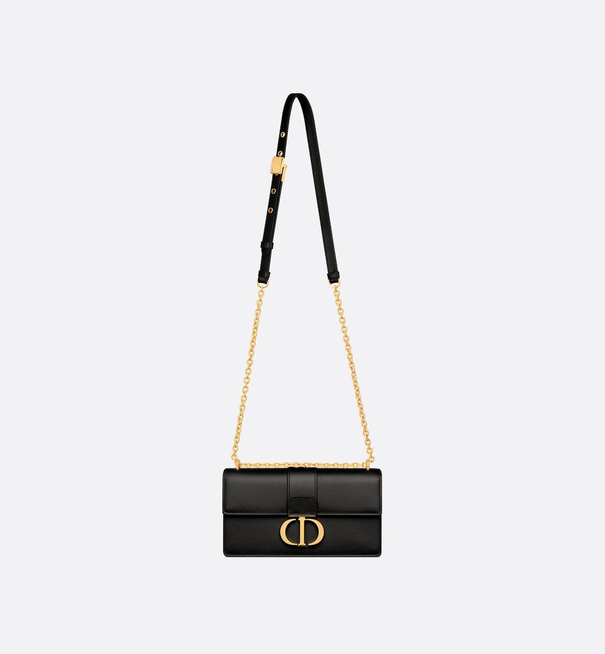 Dior Sac East-West Chaîne 30 Montaigne Cuir Noir 2