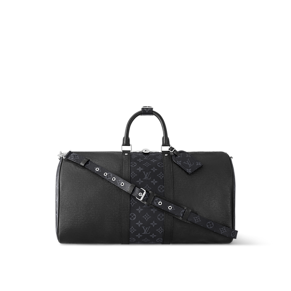LOUIS VUITTON — Keepall Bandoulière 50 Taigarama Noir