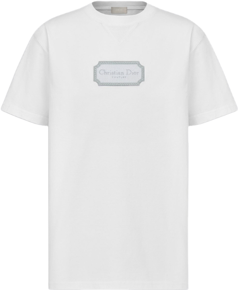 DIOR — T-shirt Christian Dior Couture, jersey de coton, Blanc