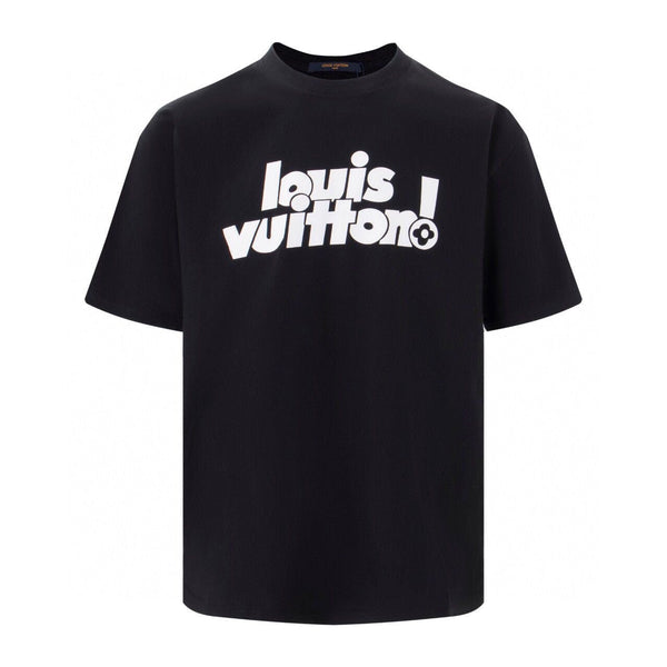 LOUIS VUITTON — T-shirt logo imprimé, jersey de coton, Noir