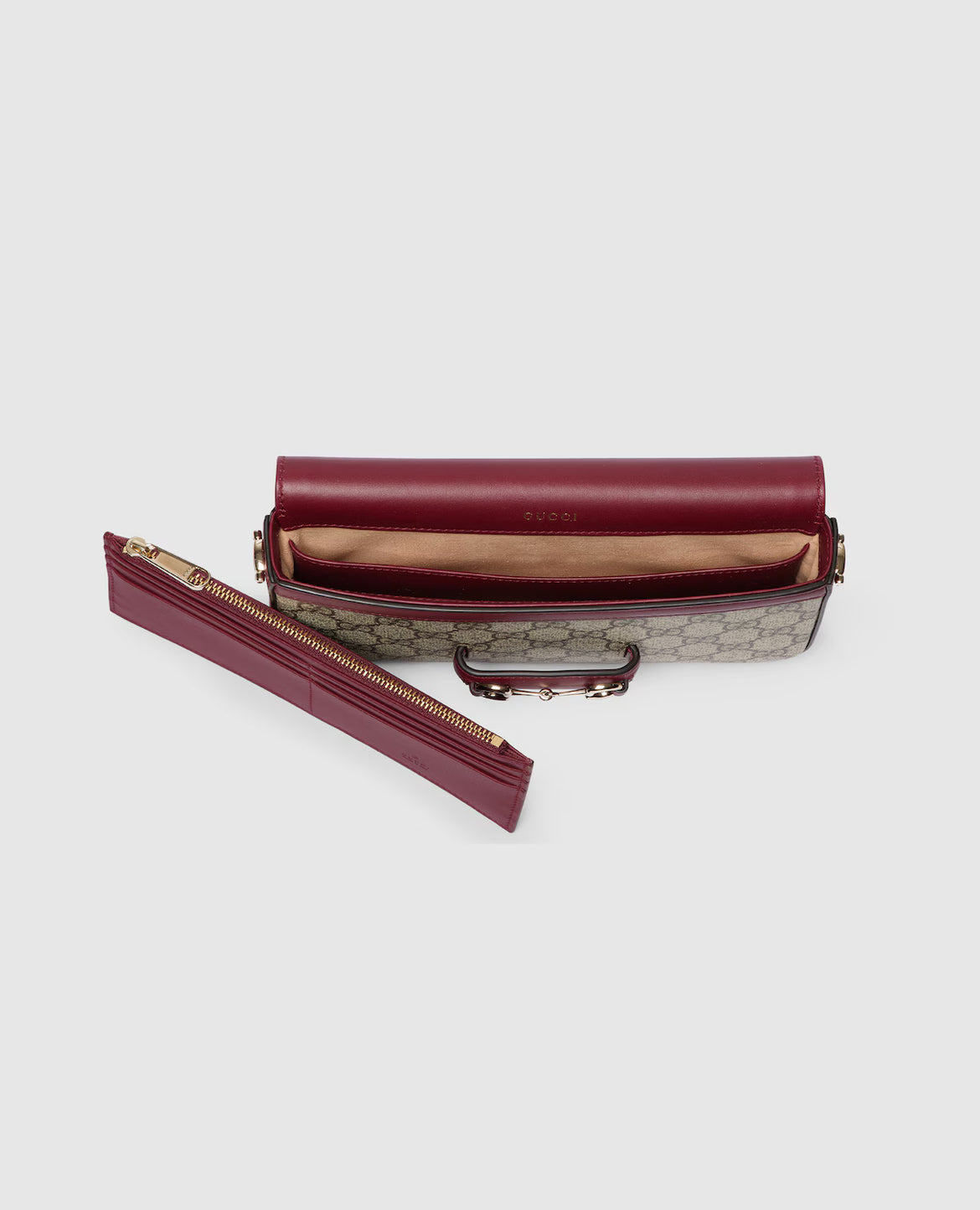 Gucci Sac Épaule Horsebit 1955 Soft Petit Format Beige