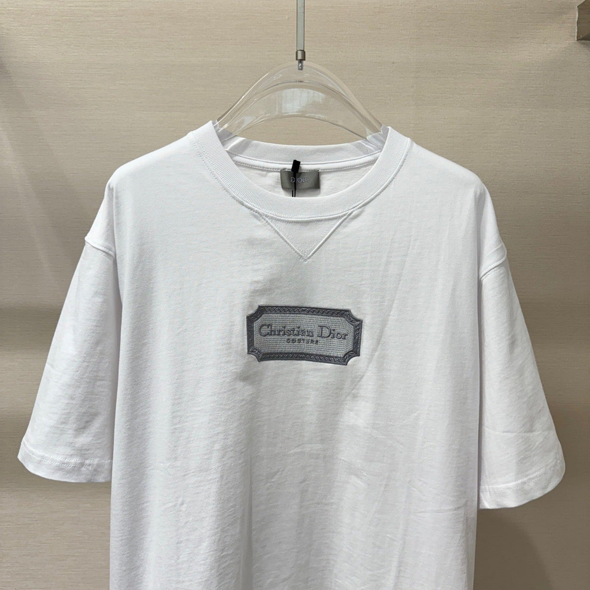 DIOR — T-shirt Christian Dior Couture, jersey de coton, Blanc
