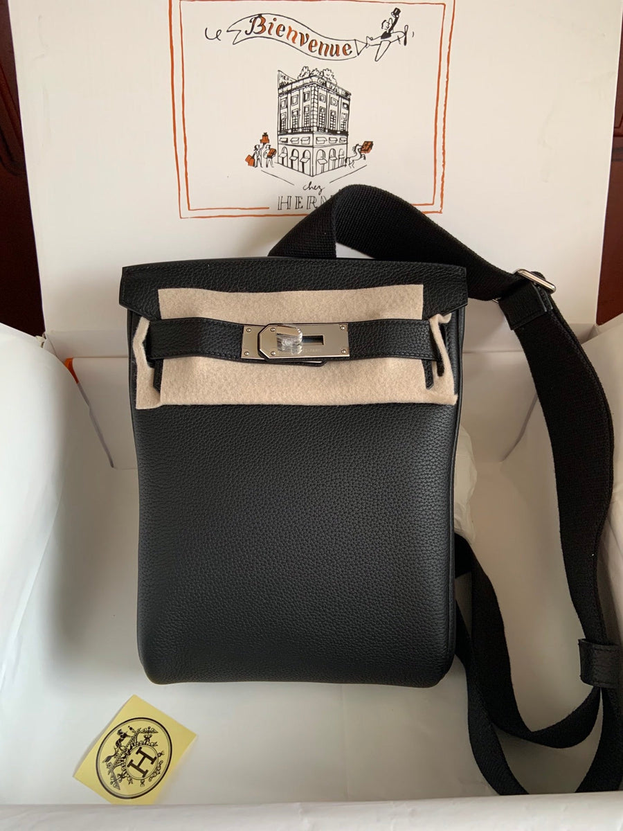HERMÈS HAC À DOS – CUIR NOIR