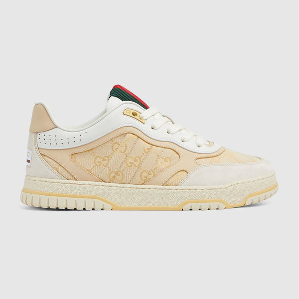 Baskets Gucci Re-Web Beige et Jaune
