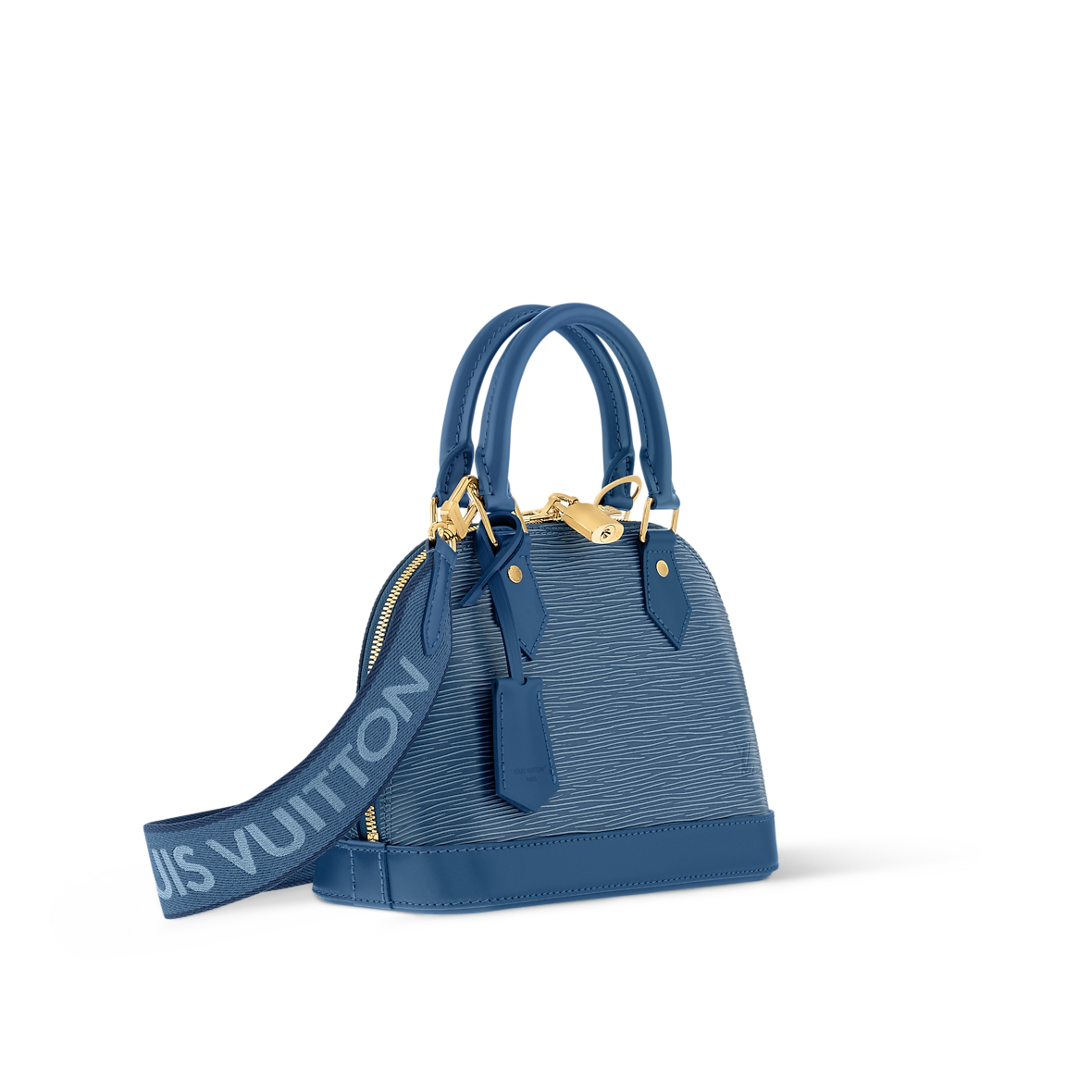 Louis Vuitton Sac Alma BB Cuir Épi Bleu Denim