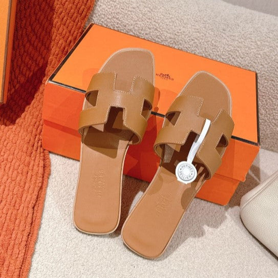 HERMÈS SANDALE ORAN – GOLD