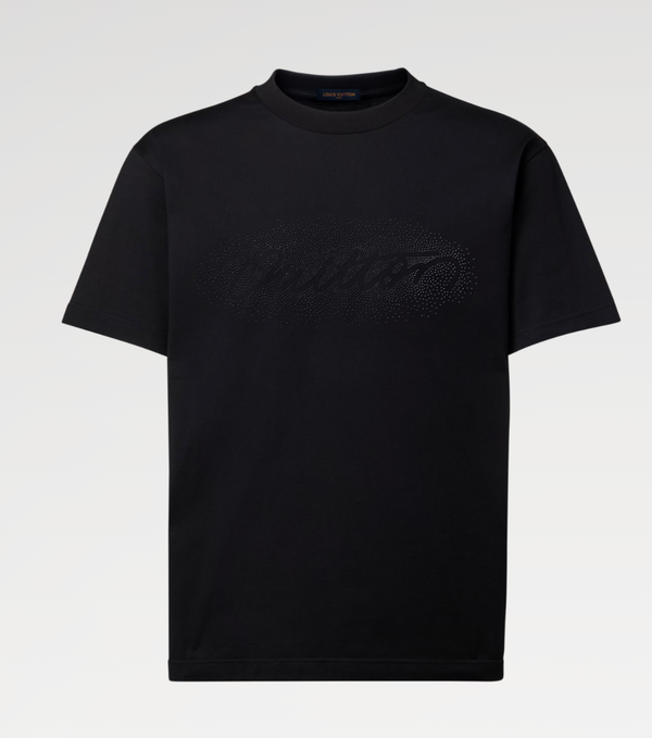 LOUIS VUITTON — T-shirt signature Vuitton à clous, jersey de coton, Noir