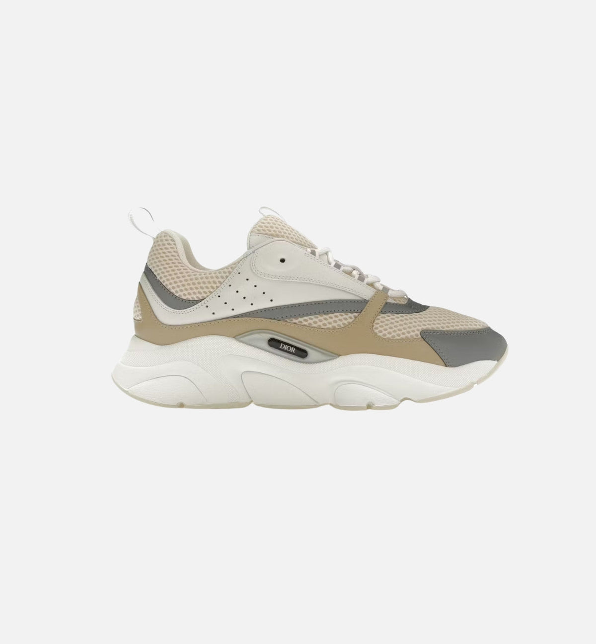 DIOR B22 SNEAKER – MESH TECHNIQUE ÉCRU, BEIGE & GRIS