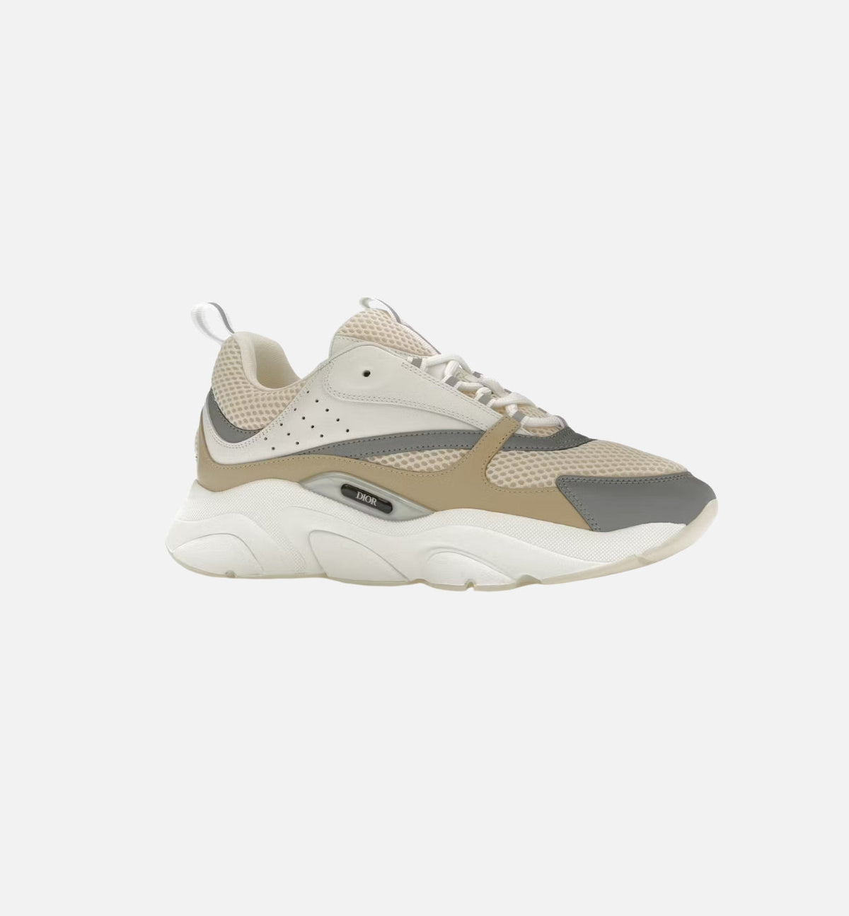 DIOR B22 SNEAKER – MESH TECHNIQUE ÉCRU, BEIGE & GRIS