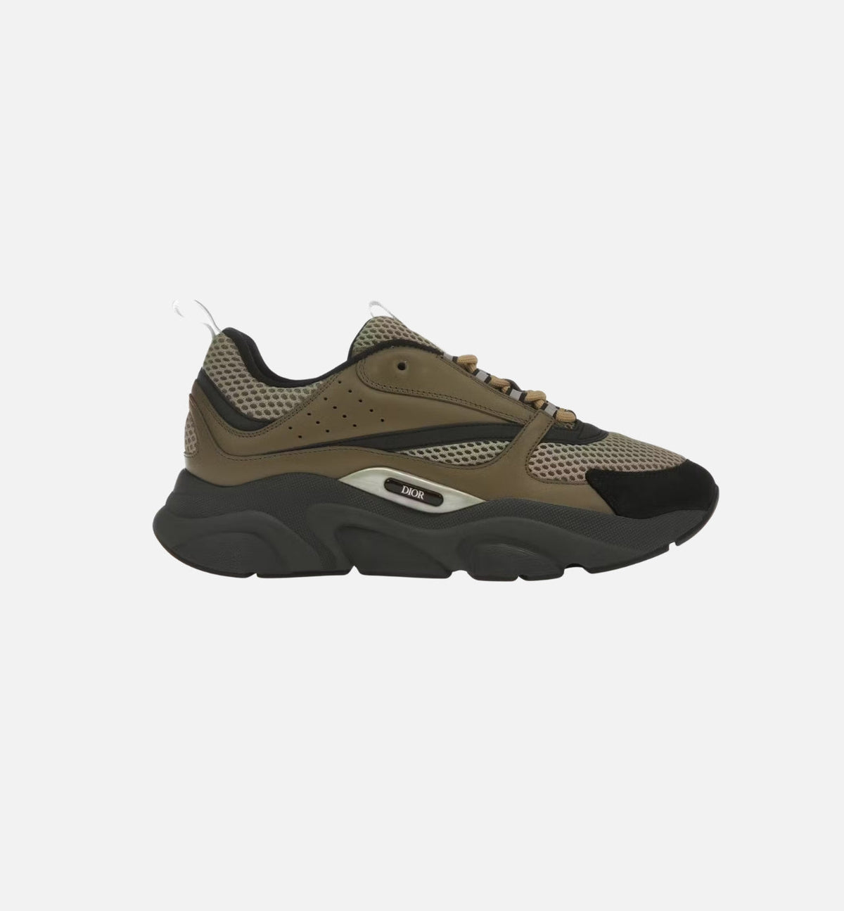 DIOR B22 SNEAKER – MESH TECHNIQUE KAKI, BEIGE & NOIR