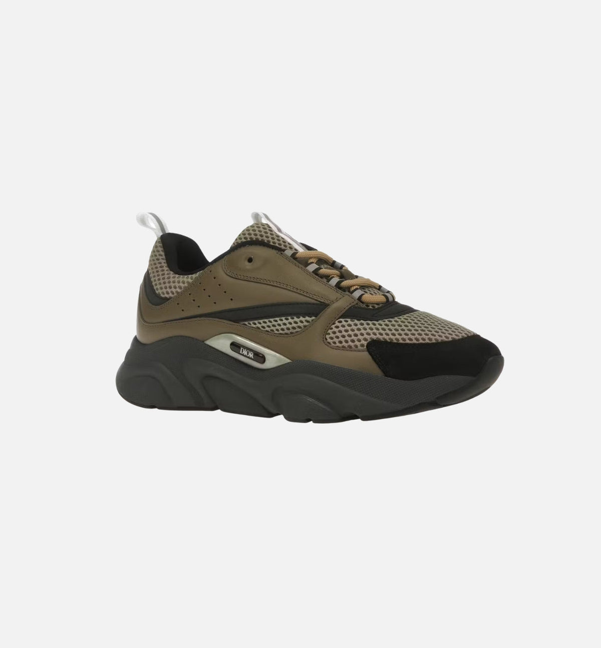 DIOR B22 SNEAKER – MESH TECHNIQUE KAKI, BEIGE & NOIR