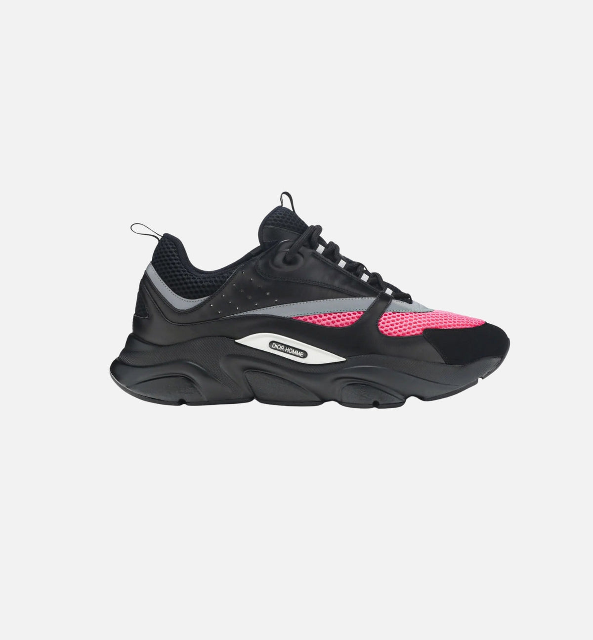DIOR B22 SNEAKER – MESH TECHNIQUE NOIR & ROSE FLUO