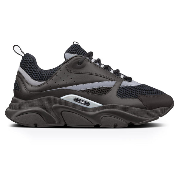 DIOR — Sneaker B22, maille technique et cuir, Noir