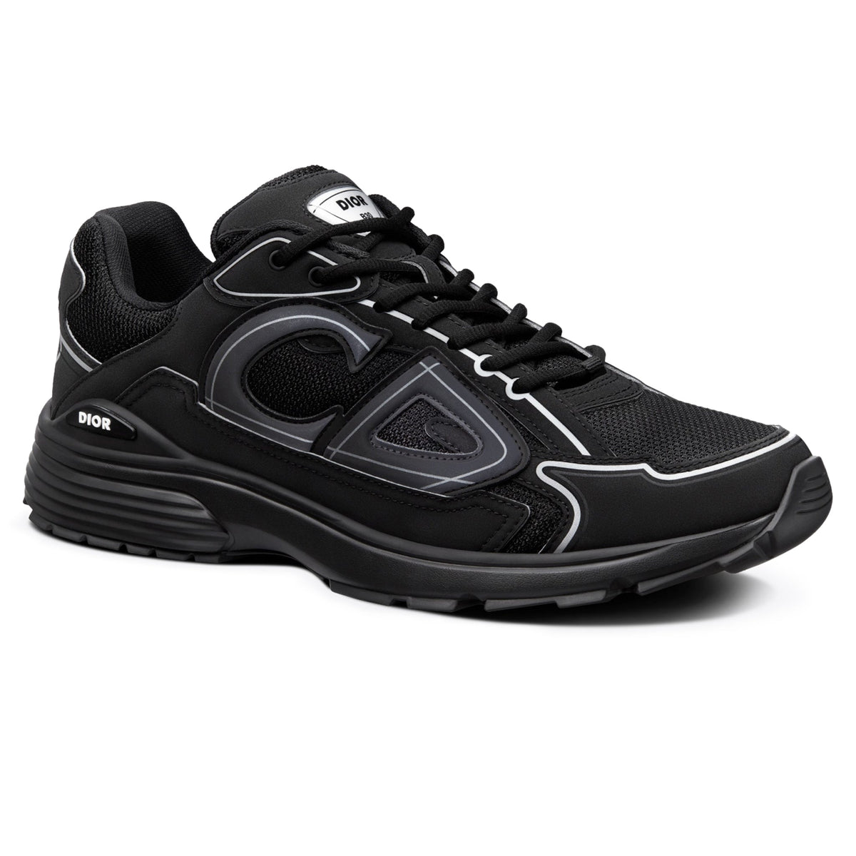 DIOR — Sneaker B30, maille technique et nylon, Noir