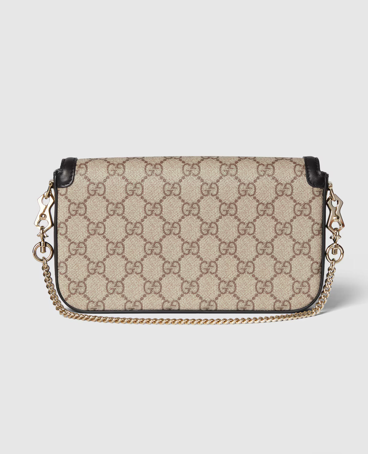 Gucci Sac Épaule Horsebit 1955 Soft Petit Format Beige et Marron