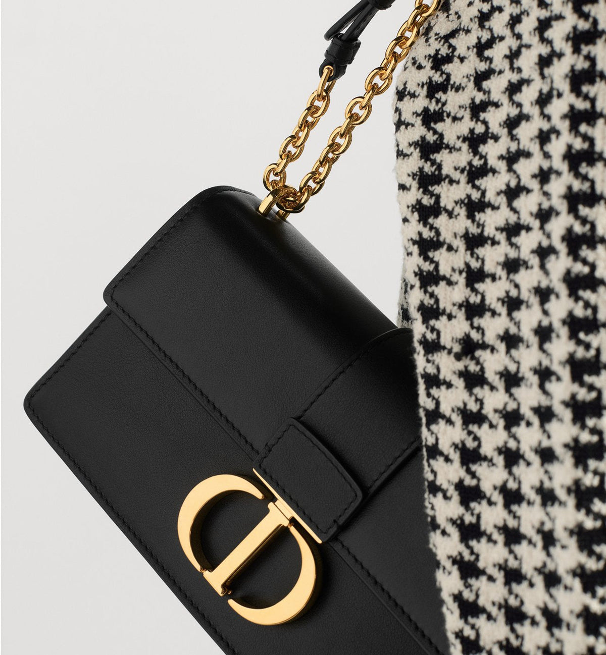 Dior Sac East-West Chaîne 30 Montaigne Cuir Noir 2
