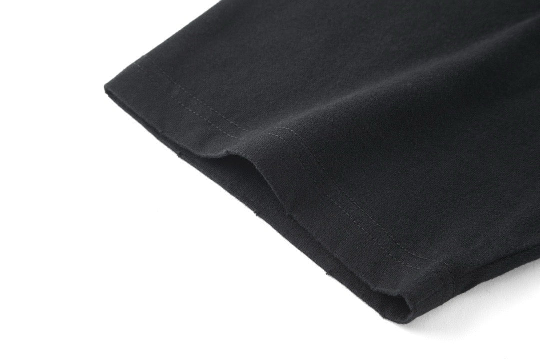 BALENCIAGA — T-shirt logo manuscrit, jersey de coton, Noir