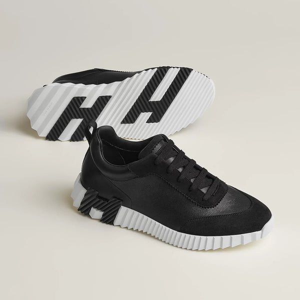 HERMÈS SNEAKER BOUNCING – NOIR ET BLANC CUIR