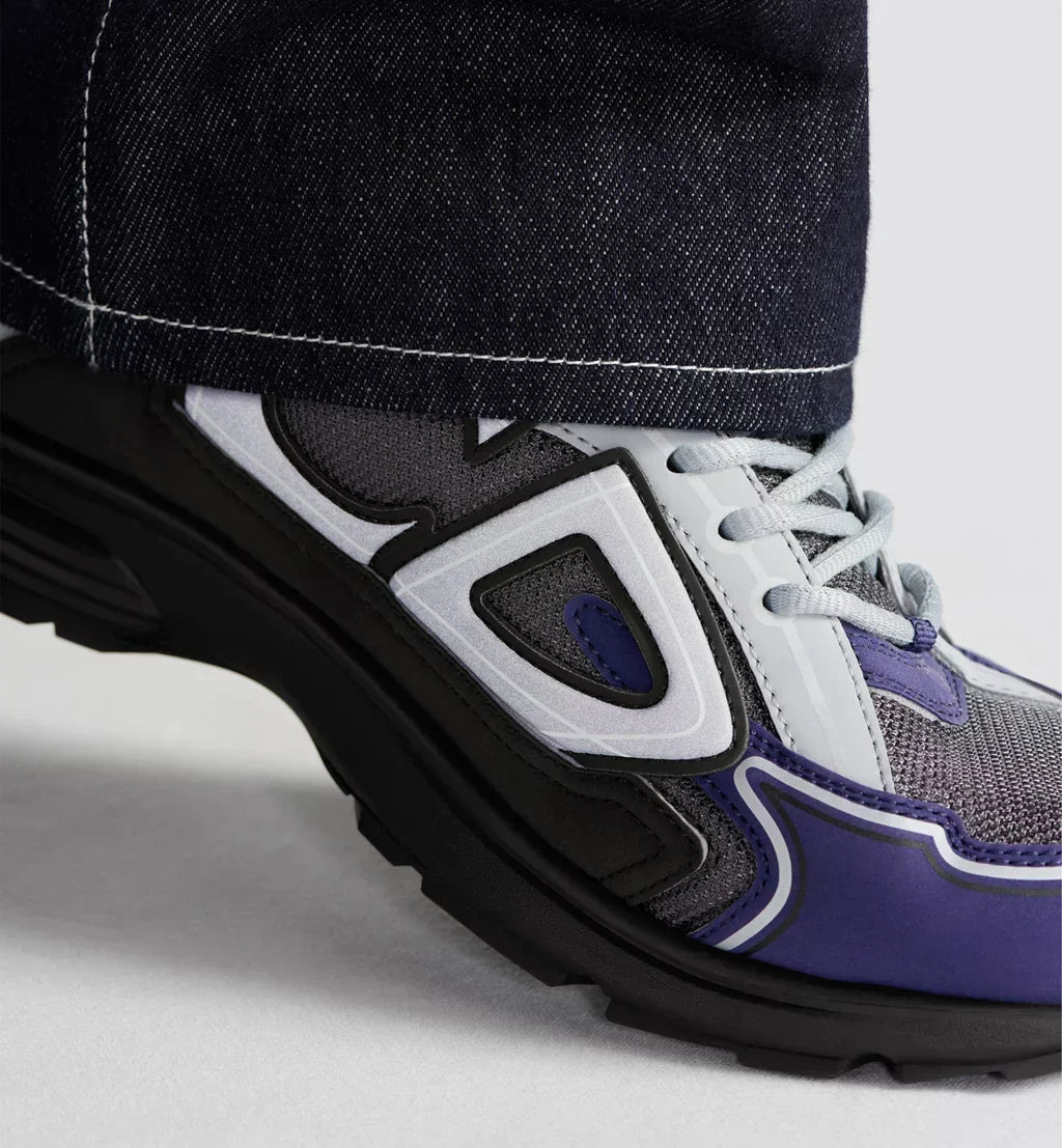DIOR B30 SNEAKER – DIOR OBLIQUE TECHNICAL MESH BLEU MARINE, VIOLET & NOIR