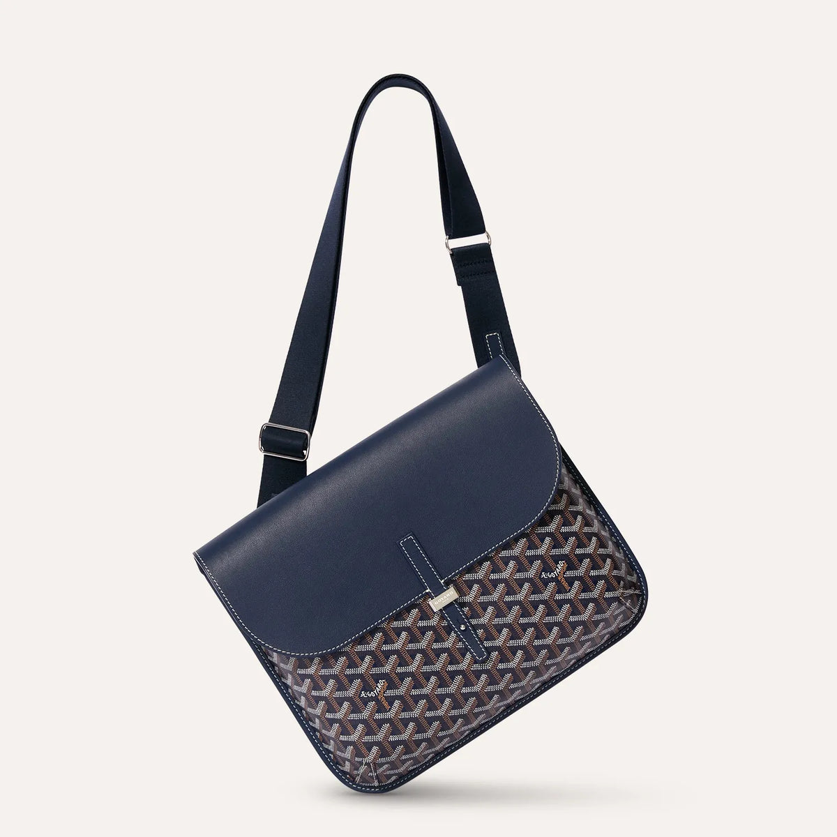 GOYARD - Messager Coursier 'Bleu Marine'