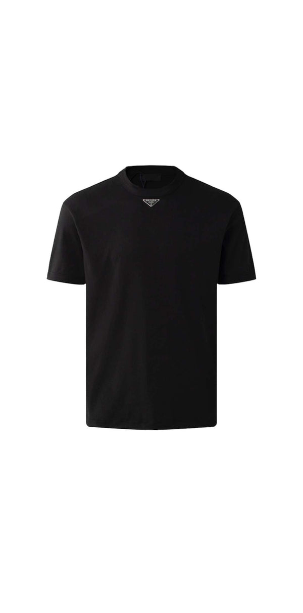PRADA T-SHIRT – FULL BLACK LOGO AU CENTRE
