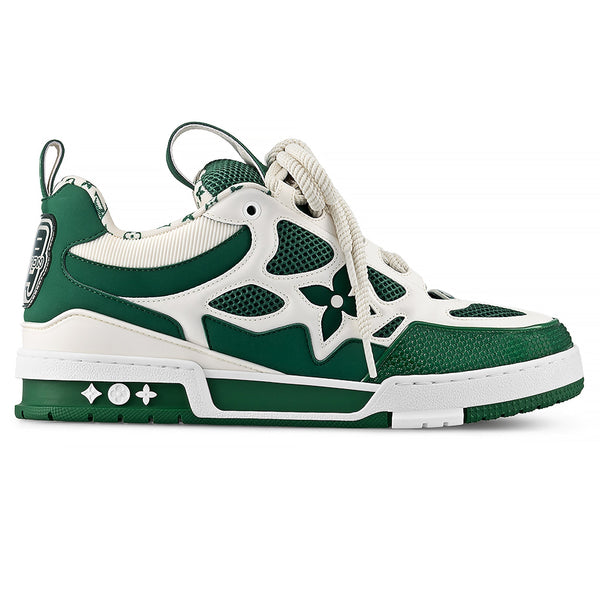 LOUIS VUITTON — Sneaker LV Skate, mélange de matières, Vert