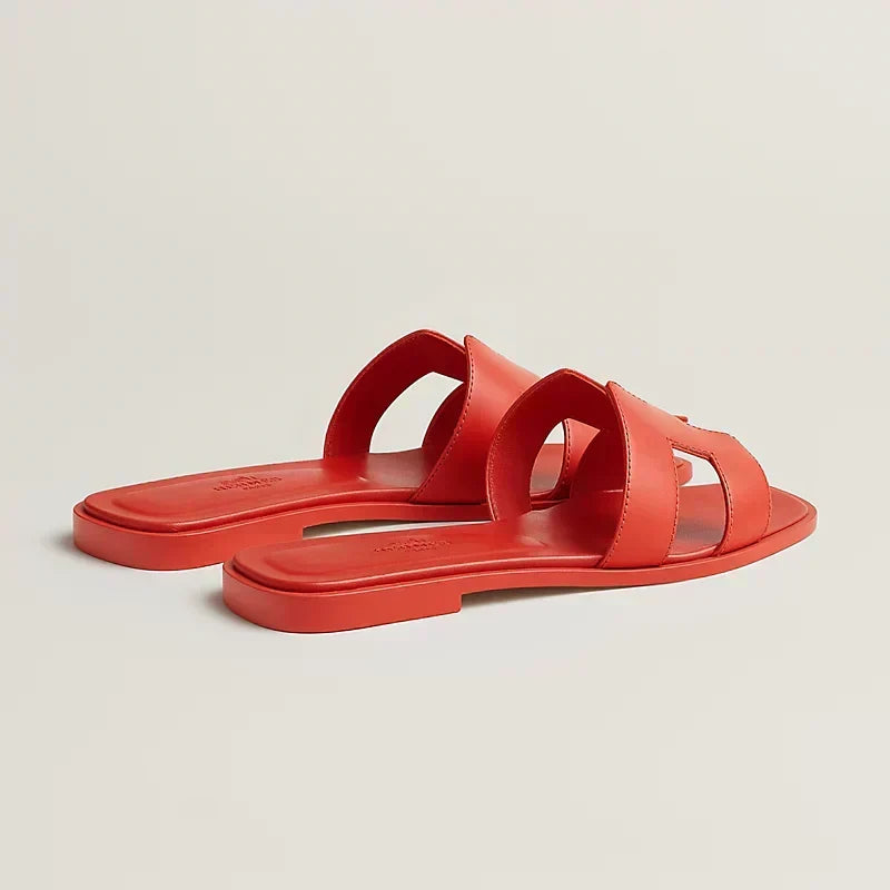 HERMÈS SANDALE ORAN – ORANGE CAPUCINE