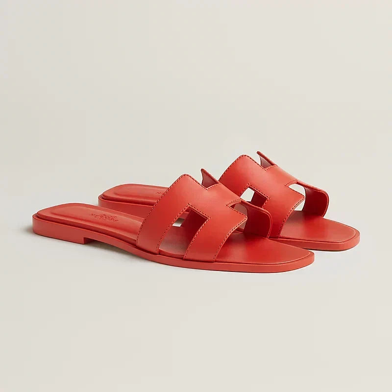 HERMÈS SANDALE ORAN – ORANGE CAPUCINE